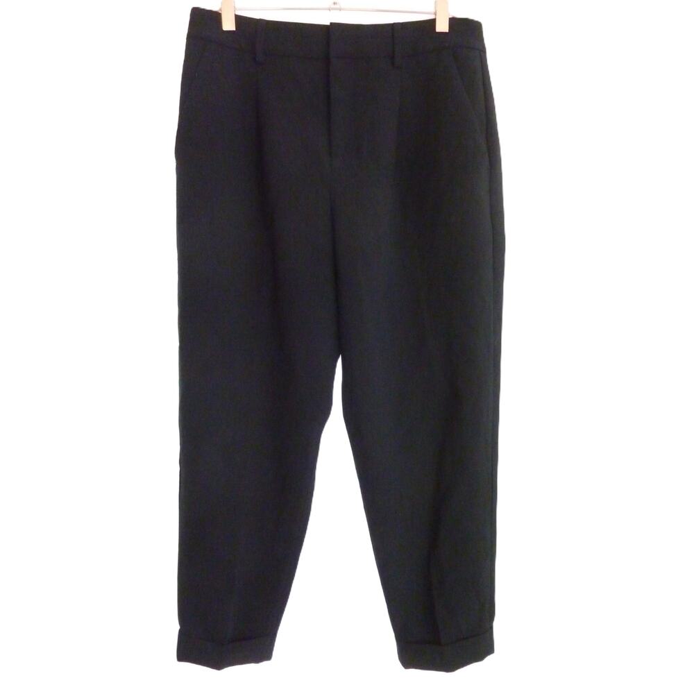 Banana Republic Black Trousers Womens Pants 8 High Rise Ankle Crop